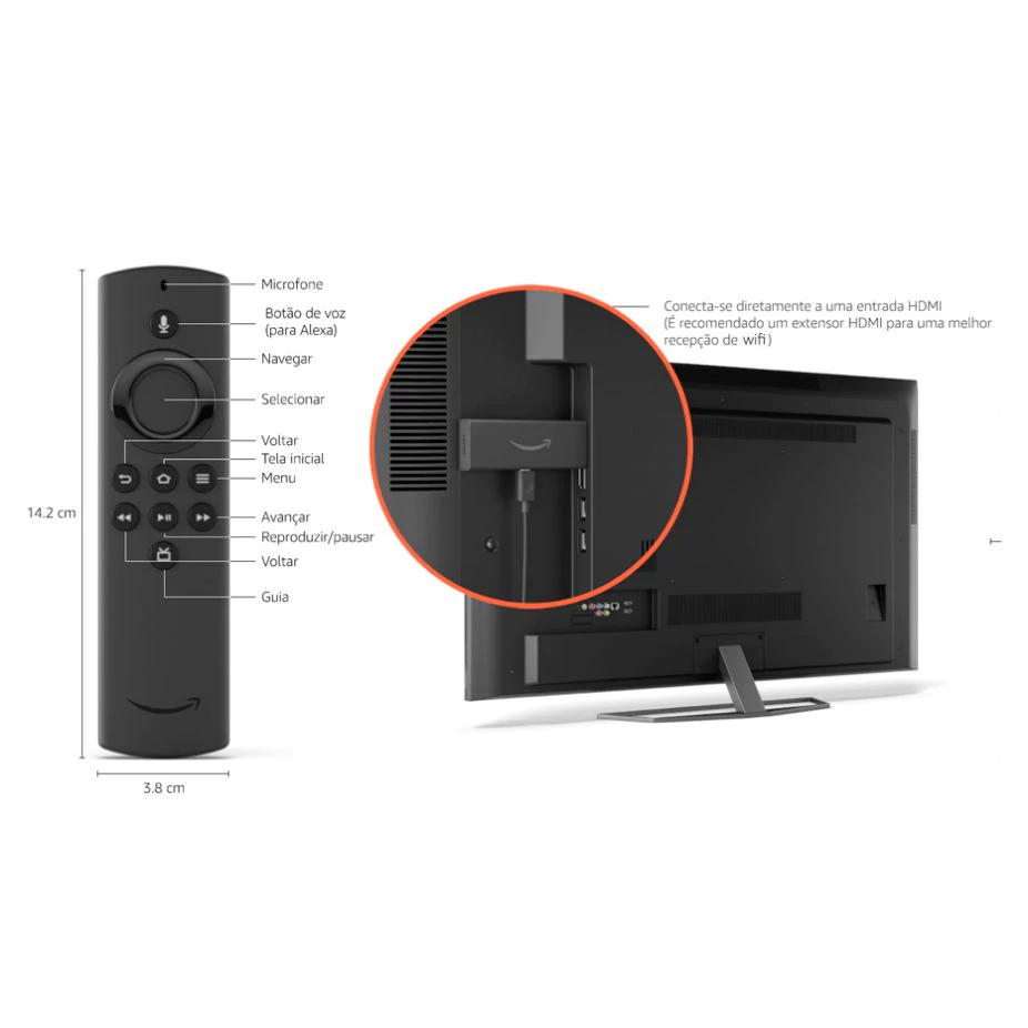 Fire TV Stick 3ª Geração 4K / Wi‑Fi / Alexa - Imagem 2